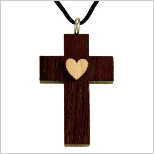 27H - Cruz de madera, corazón