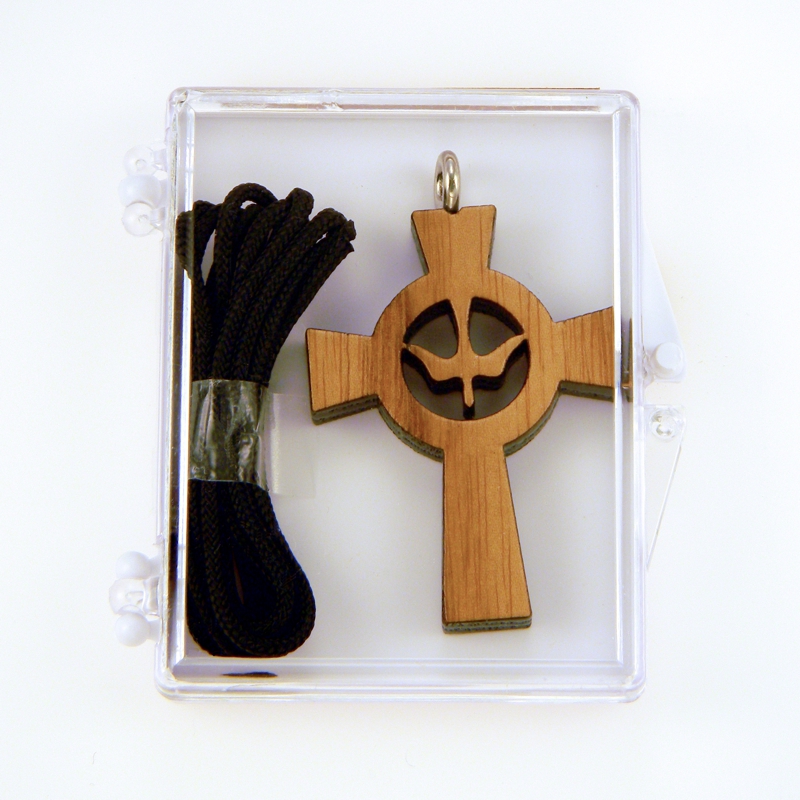 60C - Cruz de madera, paloma