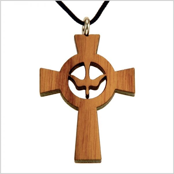 60C - Cruz de madera, paloma