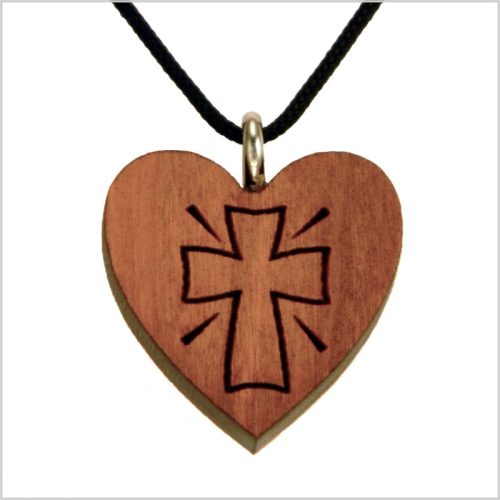 4C - Corazón de madera, cruz