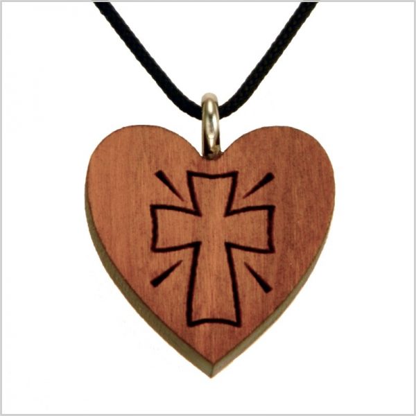 4C - Corazón de madera, cruz