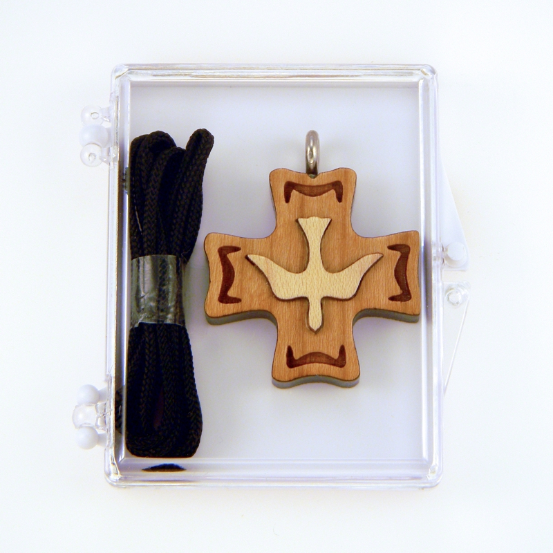 53B - Cruz de madera, paloma