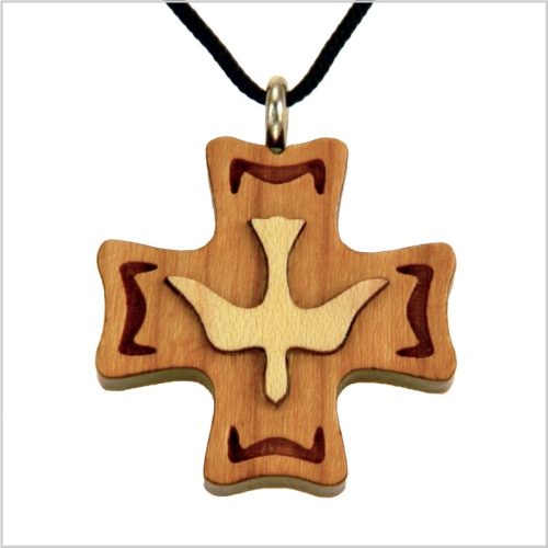 53B - Cruz de madera, paloma