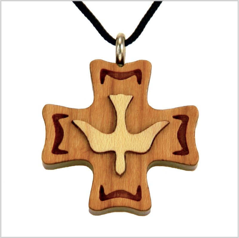 53B - Cruz de madera, paloma