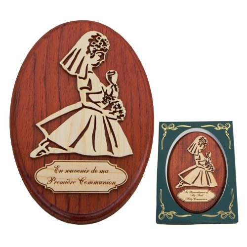 FR6 - Placa de madera, comunión niñas