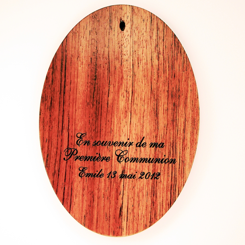 FR6 - Placa de madera, comunión niñas