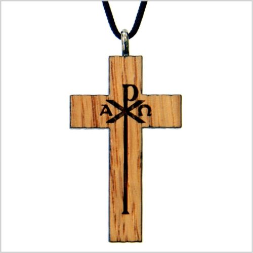 31A - Cruz de madera, alfa y omega