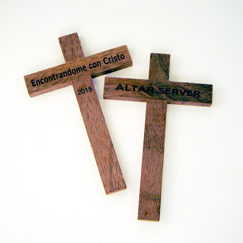 34B - Cruz de sotana de madera